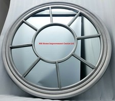 Round Antique Silver Colour