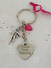 Irish Dance Dancer I Love Irish Dancing Keyring Bag Charm Gift Bag Competition