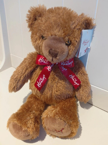 Hamleys brown plush teddy bear - brown,