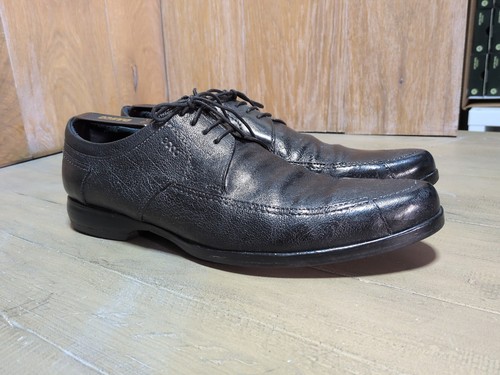 Ecco black leather derby shoes - ecco,