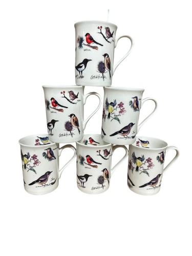 Bird mugs fine - 6x,
