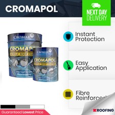 Cromapol | Emergency Repair | Roof Paint Sealant | 4 Sizes & 4 Colours