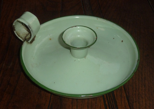 Vintage green enamelled - green,