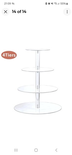 Tier acrylic round display - 4,