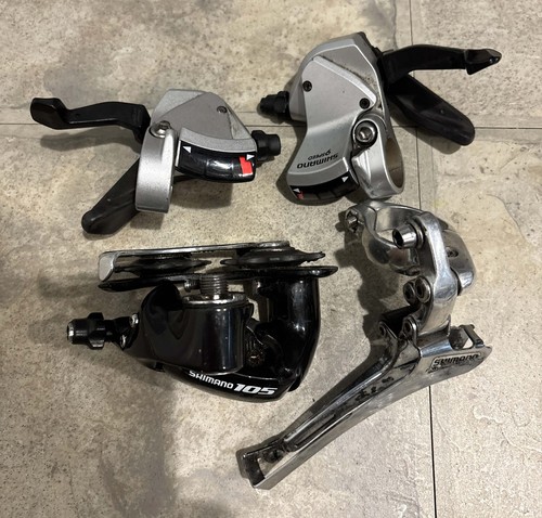 Shimano 105 front and rear - front,