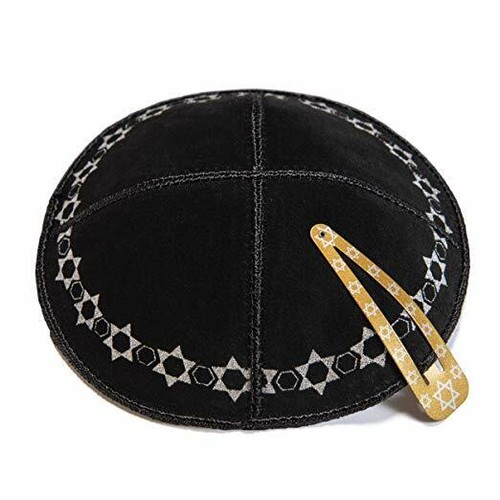 Black star david suede - star, of