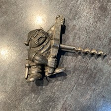 Vintage A.S Tinn Norway - Pewter Viking Bottle Opener / Cork Screw