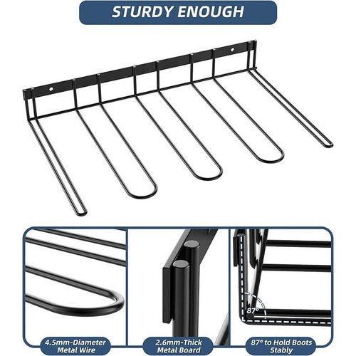 Wall mounted boot storage - wall,