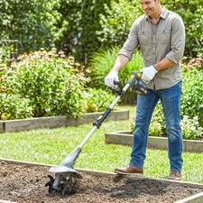 Cordless Tiller, 18V Electric