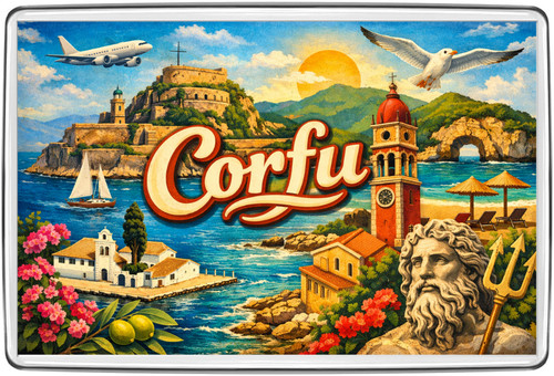 Corfu greece island fridge - island,