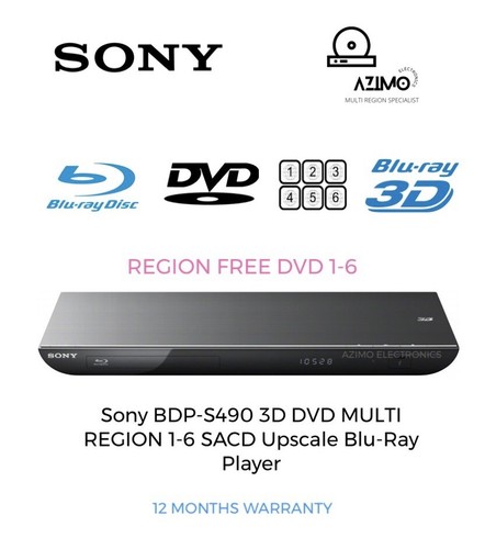 Sony bdp s490 dvd multi - sony, 3d