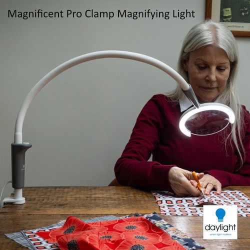 Led magnifying table lamp - table,