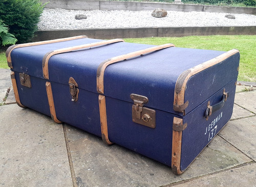 Vintage blue wood bound - vintage,
