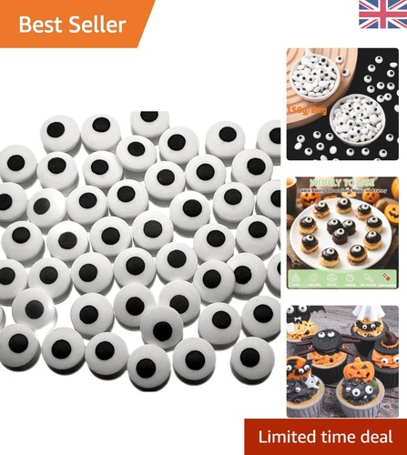 150g black white edible eyes - &,