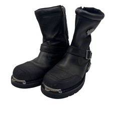 Harley-Davidson Mens Shift Engineer Motorcycle Boots Black Leather Size 10.5