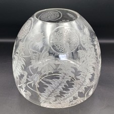 Victorian etched glass beehive