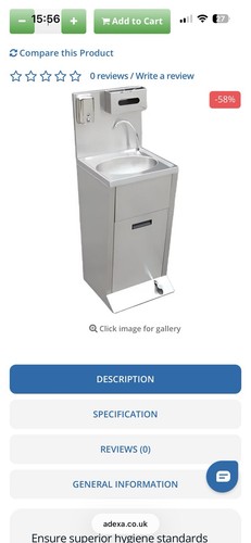 Mains hand wash - mains, sink