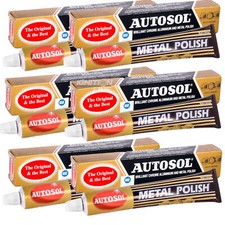 6 x Autosol Original Solvol Chrome Metal Aluminium Car Motorcycle Cleaner Polish