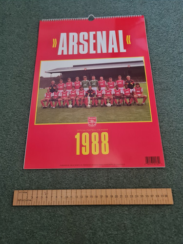Arsenal 1988 calendar rare - arsenal, calendar,