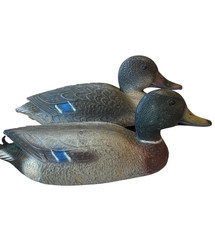 Pair Mallard Drake Decoy Ducks