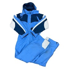 Astrolabio One Piece Ski Suit Snow Winter Retro Vintage Blue Womens Large