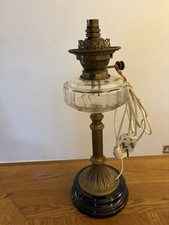 victorian brass fluted oil