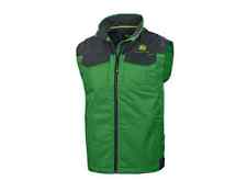 Genuine John Deere Green Wadded Waistcoat Adult Clothing Jackets