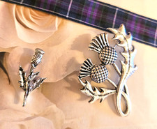 2 pcs Scottish Thistle Metal
