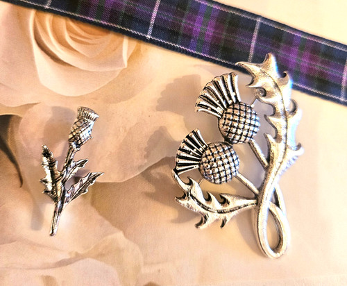 Pcs scottish thistle metal - 2,