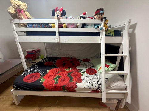 Living triple wooden pine bunk - triple,