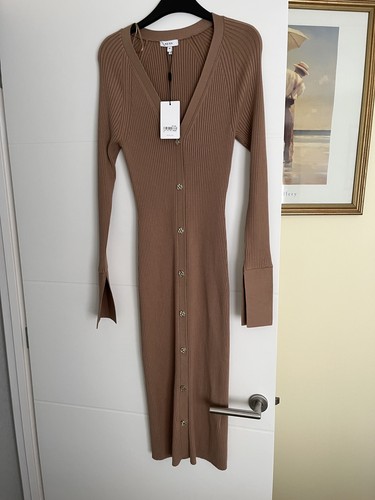 Reiss neck buttoned camel - neck,
