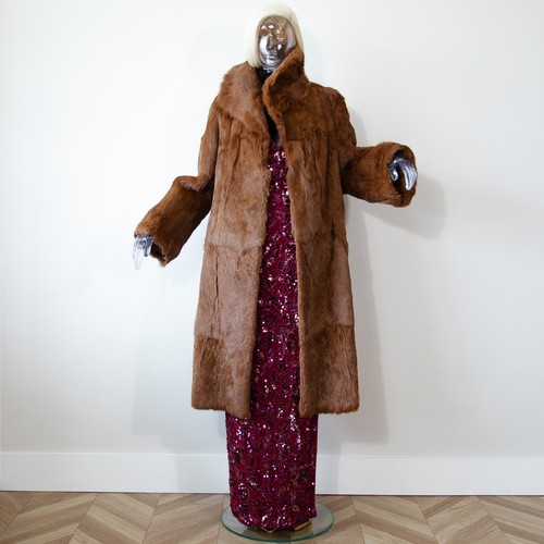 Vintage 1970s beaver fur coat - fur,