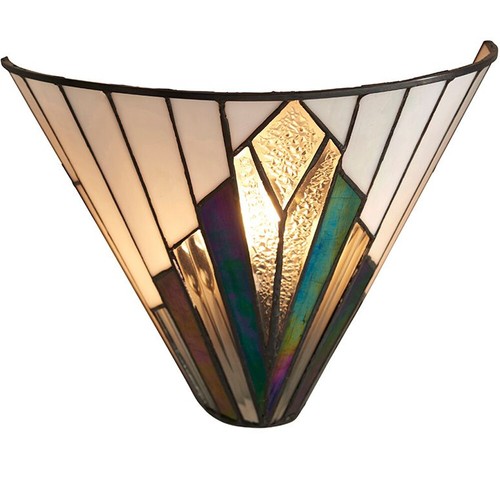 Tiffany glass wall light cream - tiffany,
