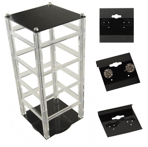 Rotating earring hanging card - rotating,