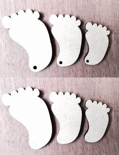 Laser cut baby foot - foot, feet