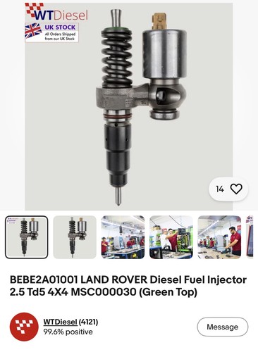 Bebe2a01001 land rover td5 - bebe2a01001, 2.5