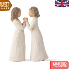 Sisters By Heart Hand-Painted Figurine - Beautiful Friendship Gift