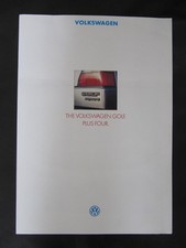 VW Volkswagen Golf Syncro Plus Four UK sales brochure October 1986