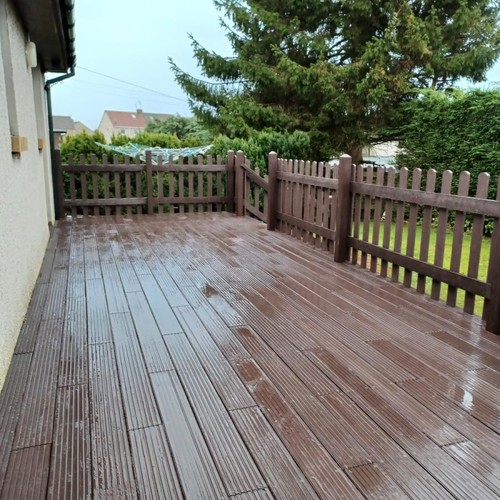 Recycled plastic decking - plastic,