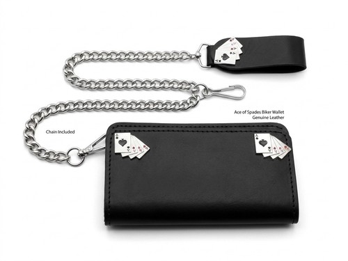 Men genuine leather biker - genuine,