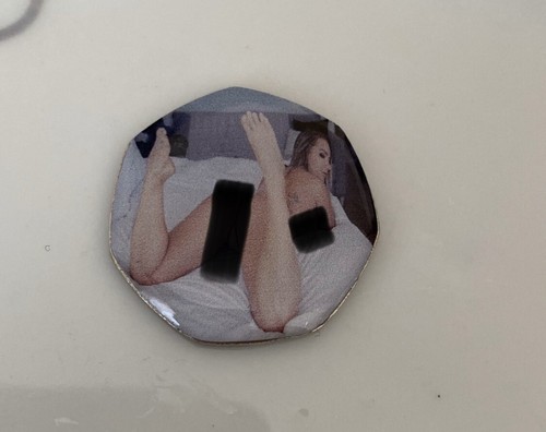 Enamelled coin naughty - coin,