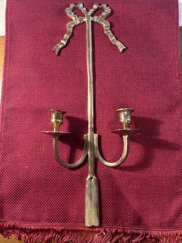 Vintage brass sconces french - vintage,