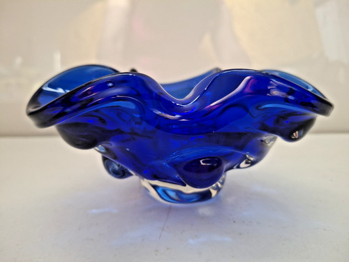 Cobalt Blue Lobed Art 