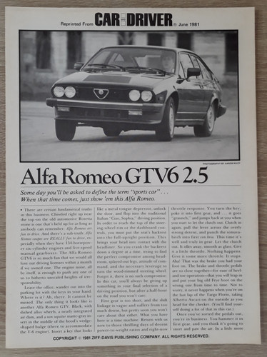 Alfa romeo alfetta gtv6 - alfa,
