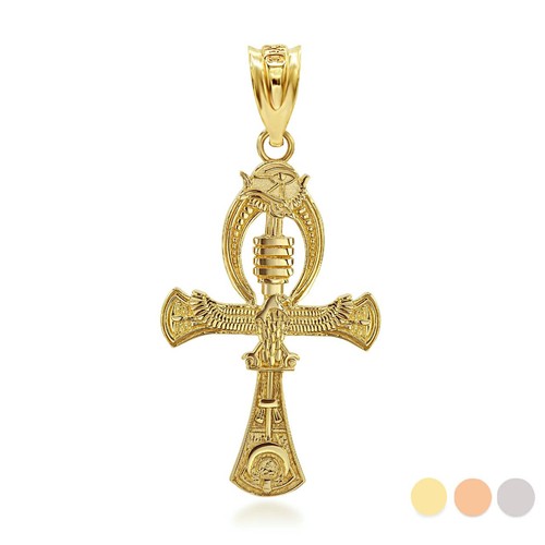 Gold egyptian ankh cross - gold, 3d