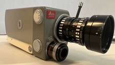 Vintage Leitz Wetzlar LEICINA 8S 8mm Cine Film Camera & Case, NO BATTERY HOLDER