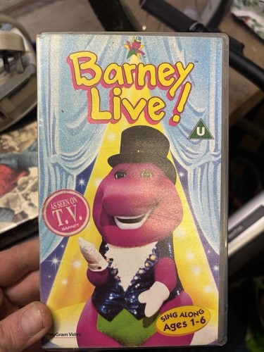 Barney live vhs rare - live,