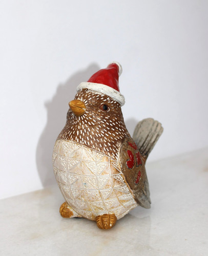Robin santa hat christmas - robin,