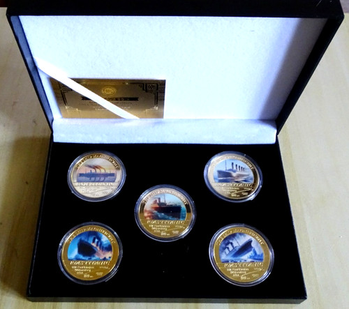 Titanic coin 24ct - 24ct, gold
