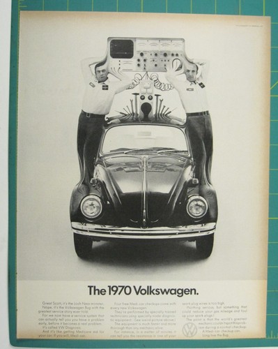 Print 1969 volkswagen - ad,